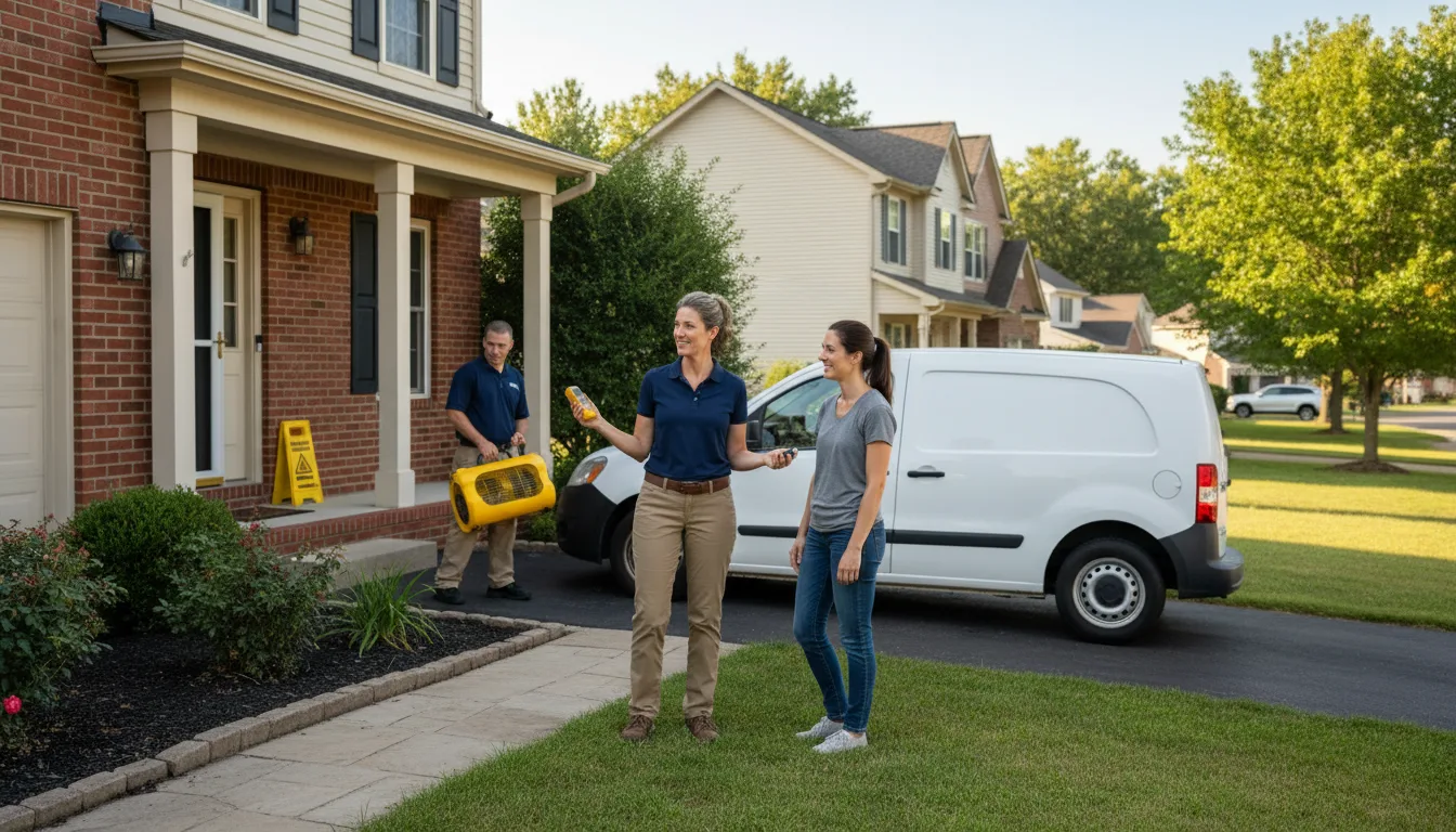 Residential water damage restoration in Bliss, ID